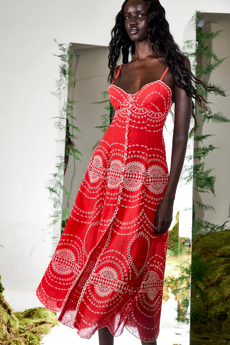 charo ruiz red dress Charo Ruiz Ibiza Jaily Short Dress in Formula Red