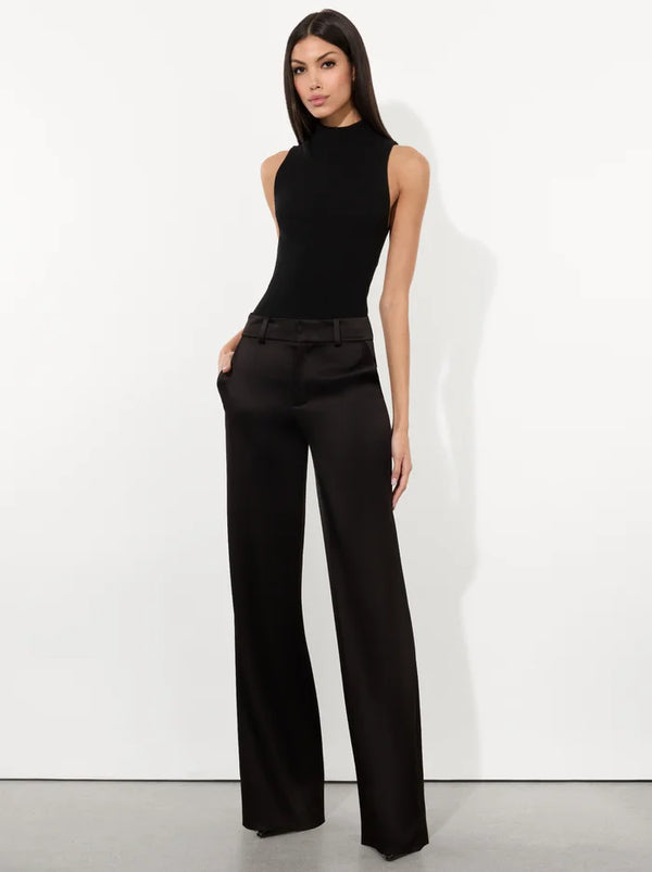 Alice + Olivia - Keaton H/R Straight Trouser - Black