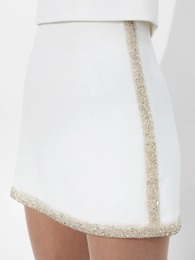 Alice + Olivia - Riley Mini Skirt - Off White