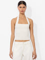Alice + Olivia - Celly Halter Tank - Soft White