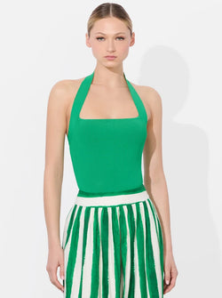 Alice + Olivia - Celly Halter Tank - Light Emerald