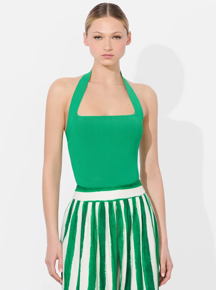 Alice + Olivia - Celly Halter Tank - Light Emerald