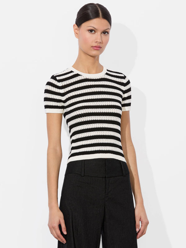 Alice + Olivia - Ciara Pullover - Soft White/True Blue