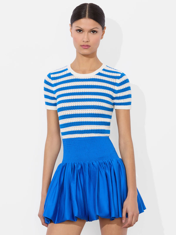 Alice + Olivia - Ciara Pullover - Soft White/True Blue