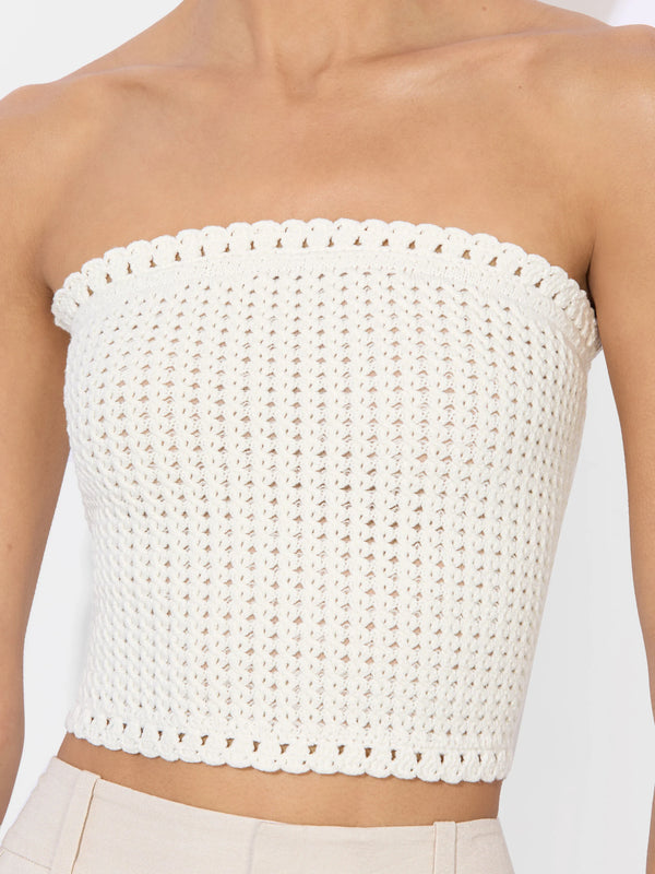 Alice + Olivia - Alison Tube Top - Soft White