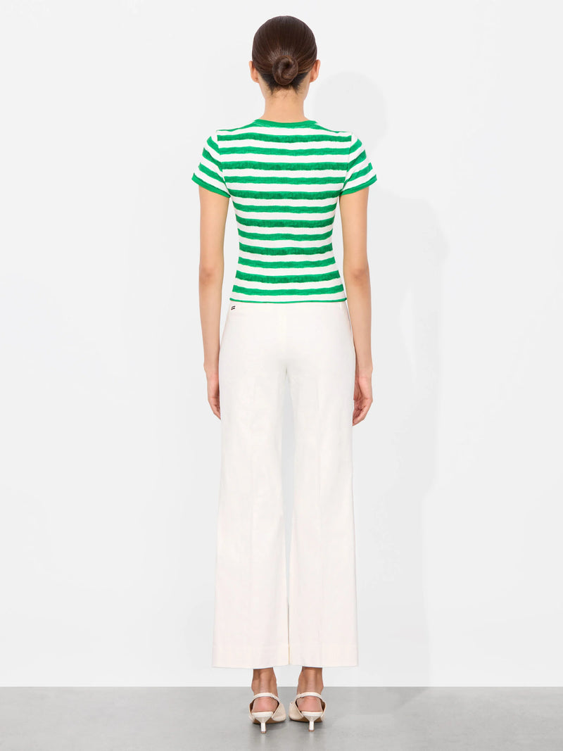 Alice + Olivia - Tess Tee - True Blue/Off White