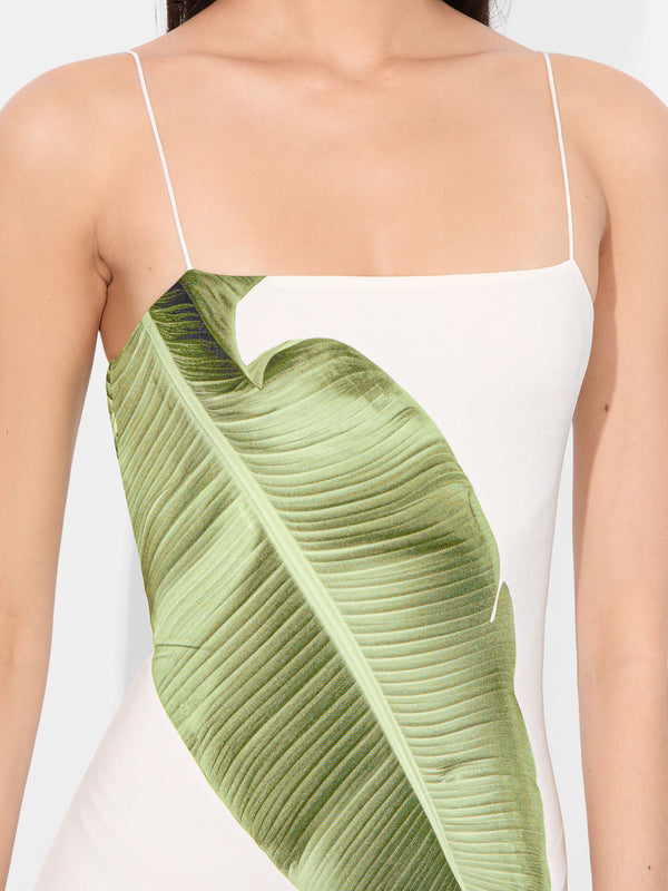 Alice + Olivia - Fifi Maxi Dress - Jungle Palm Off White