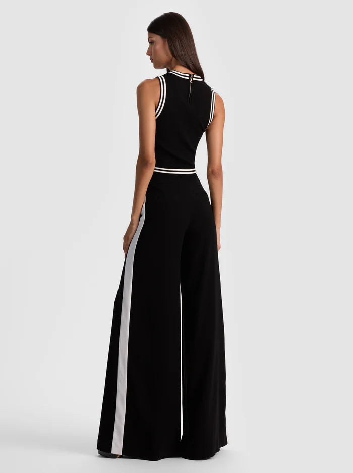 Alice + Olivia - Nessi Trouser with Side Stripe - Black