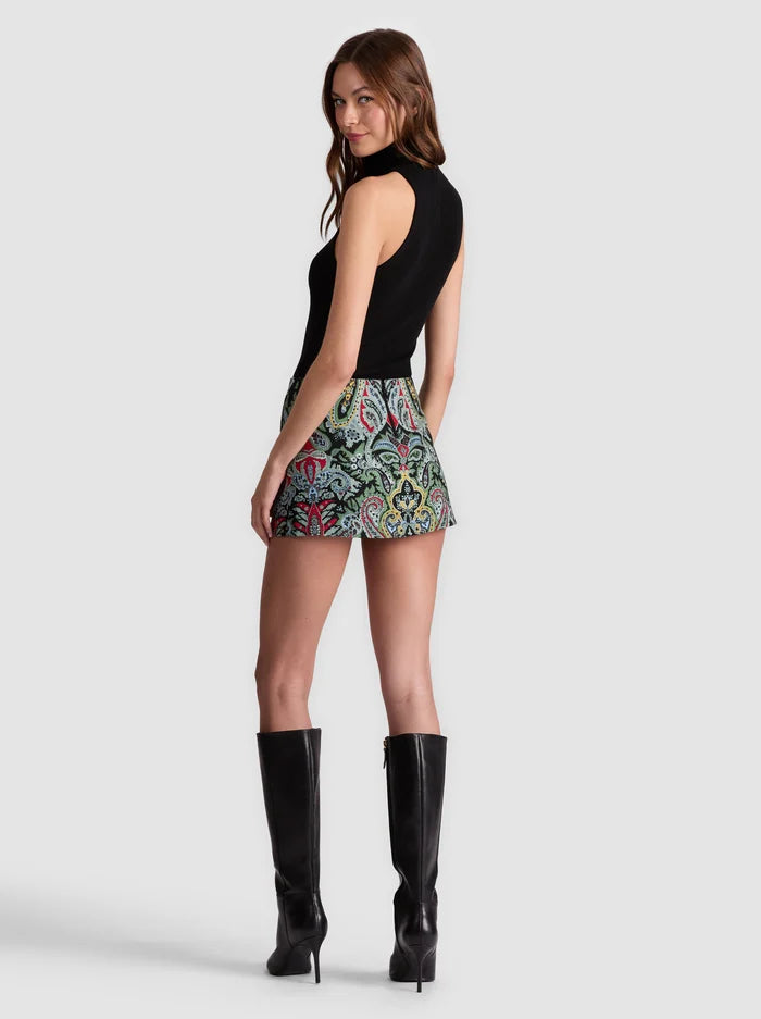 Alice + Olivia - Mace Mini Skort - Paisley Poem