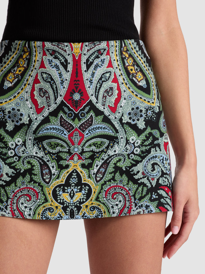 Alice + Olivia - Mace Mini Skort - Paisley Poem
