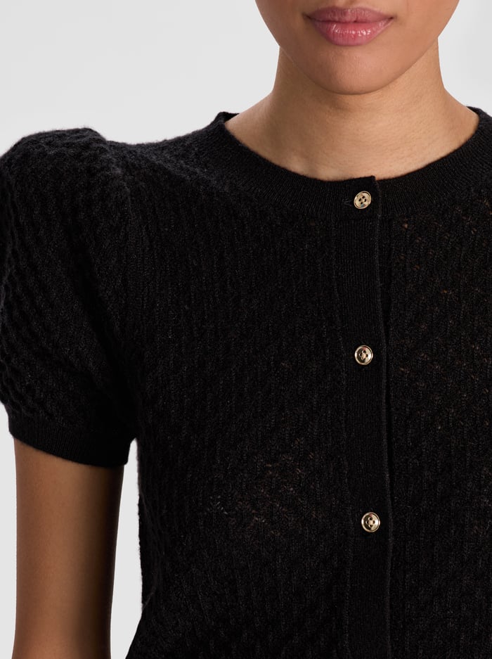 Alice + Olivia - Sabine Cashmere Cardigan - Black