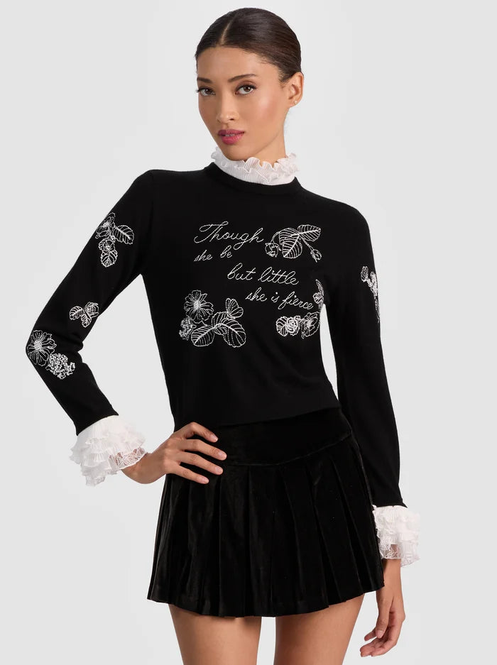 Alice + Olivia - Carolann Pullover - Black/White