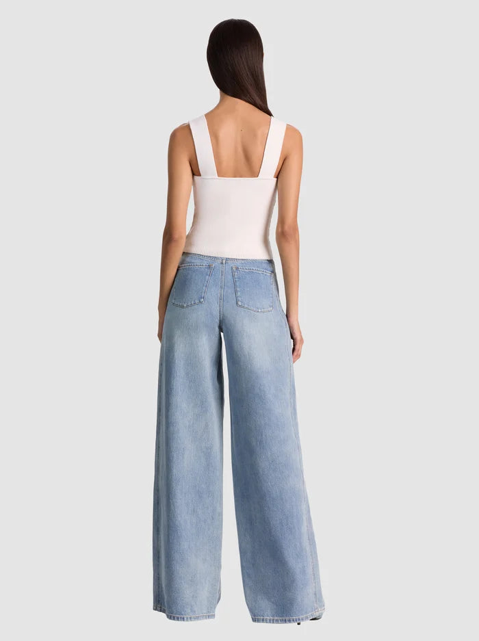 Alice + Olivia - Adrianna Knit Corset - Soft White