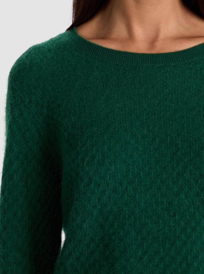 Alice + Olivia - Carolee Cashmere Pullover - Green Mystique