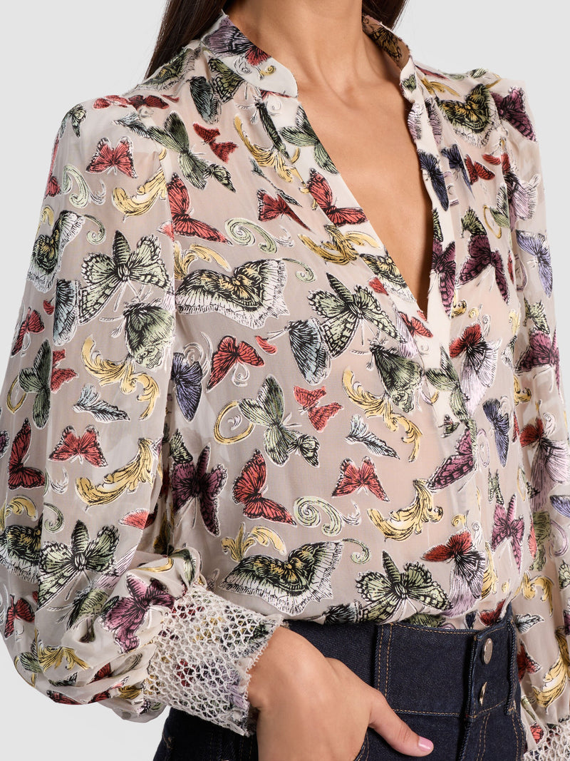 Alice + Olivia - Sheila Blouse - Spread Your Wings