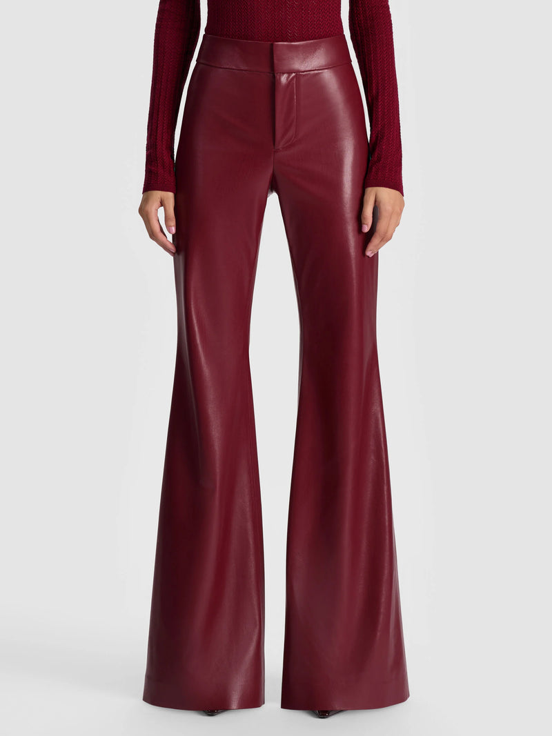 Alice + Olivia - Andrew Vegan Pant - Oxblood