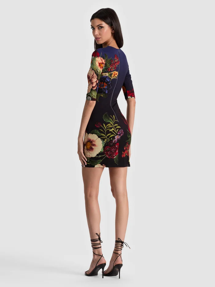 Alice + Olivia - Delora Mini Dress - Magic Garden Gradient