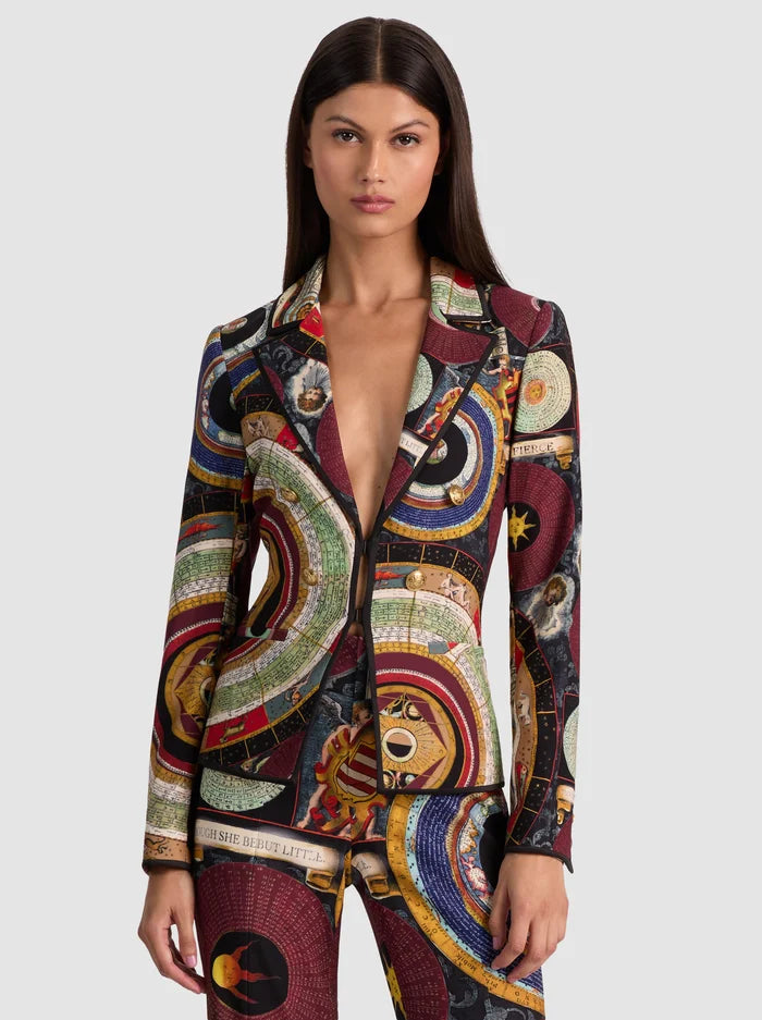 Alice + Olivia - Mya Printed Blazer - Hands Of Time