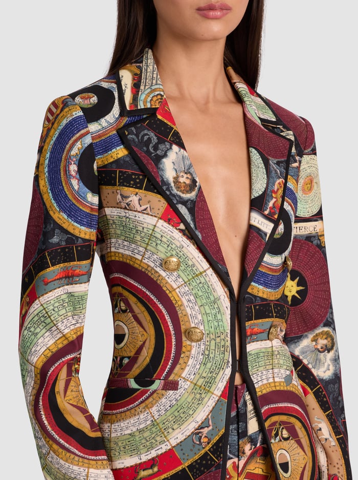 Alice + Olivia - Mya Printed Blazer - Hands Of Time