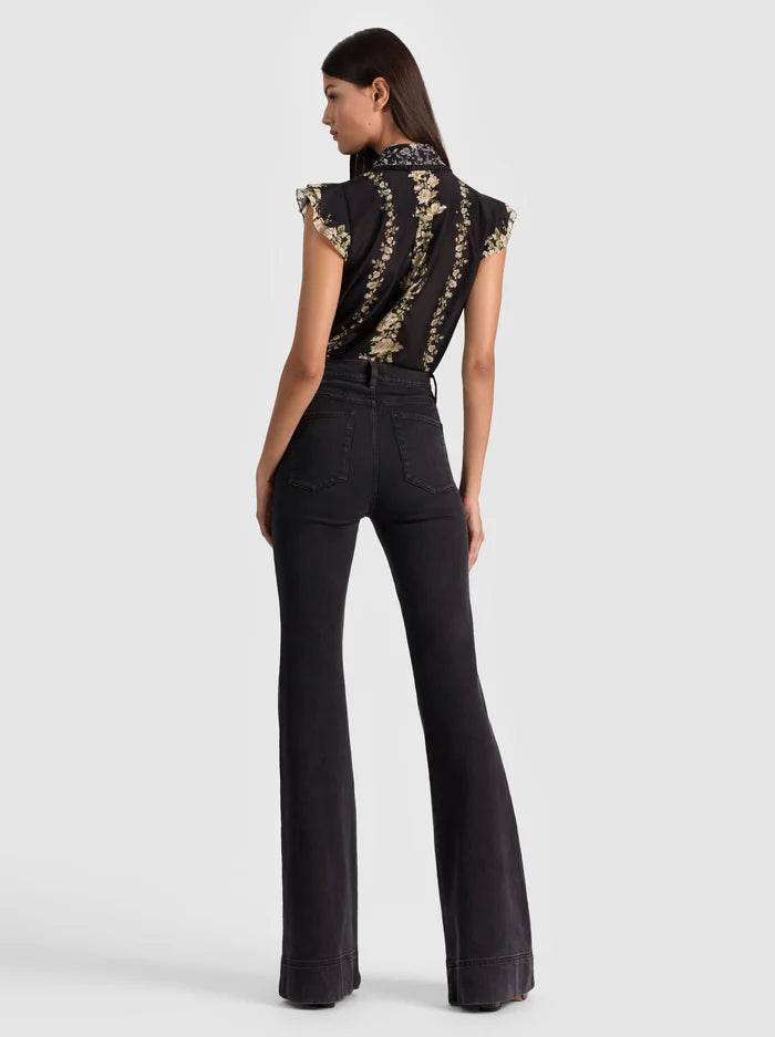 Alice + Olivia - Martel Silk Blouse - Free Falling