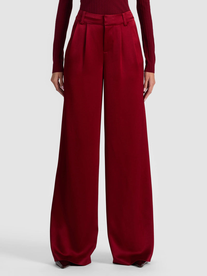 Alice + Olivia - Kennedy Trouser - Oxblood