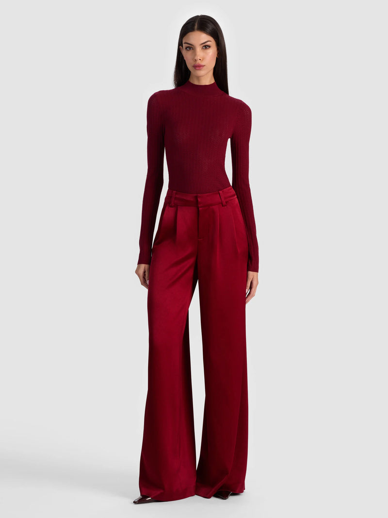 Alice + Olivia - Kennedy Trouser - Oxblood