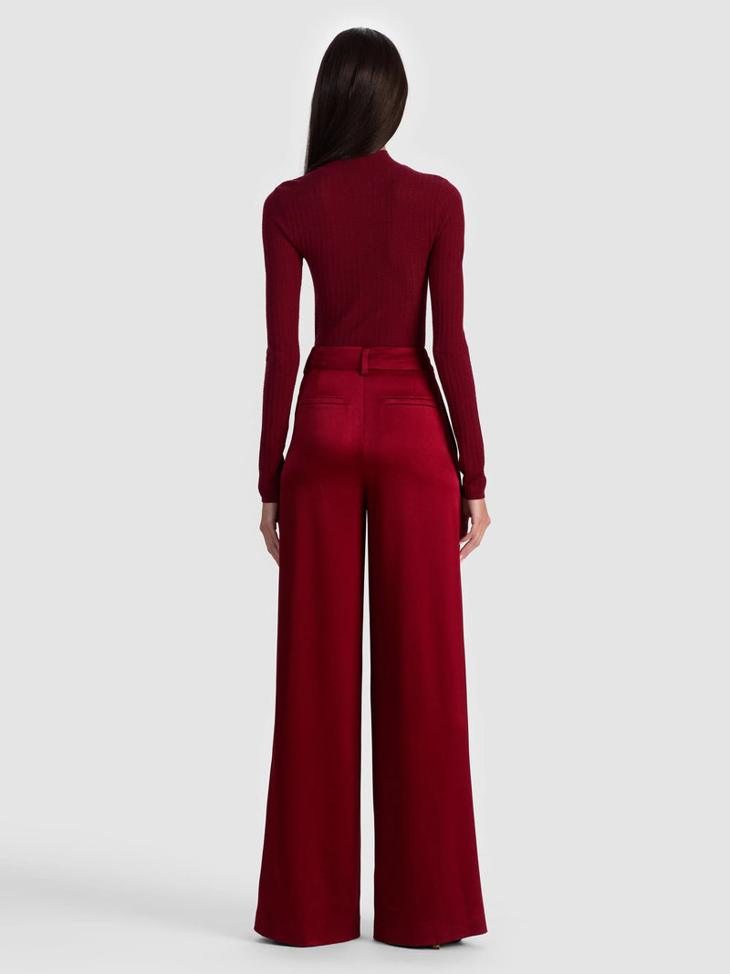 Alice + Olivia - Kennedy Trouser - Oxblood