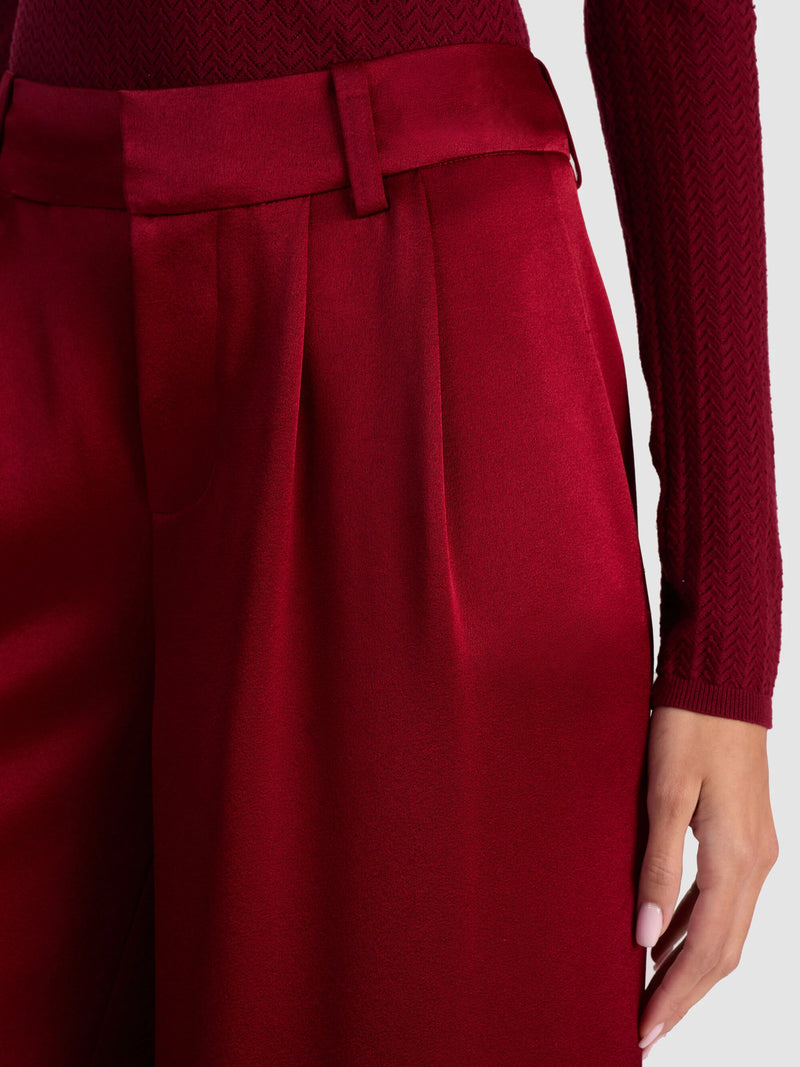 Alice + Olivia - Kennedy Trouser - Oxblood