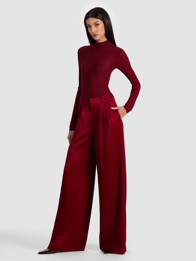 Alice + Olivia - Kennedy Trouser - Oxblood