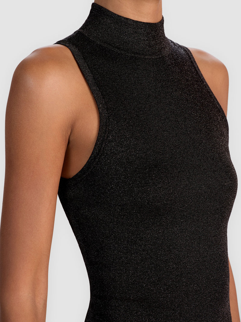 Alice + Olivia - Darcey Metallic Tank - Black