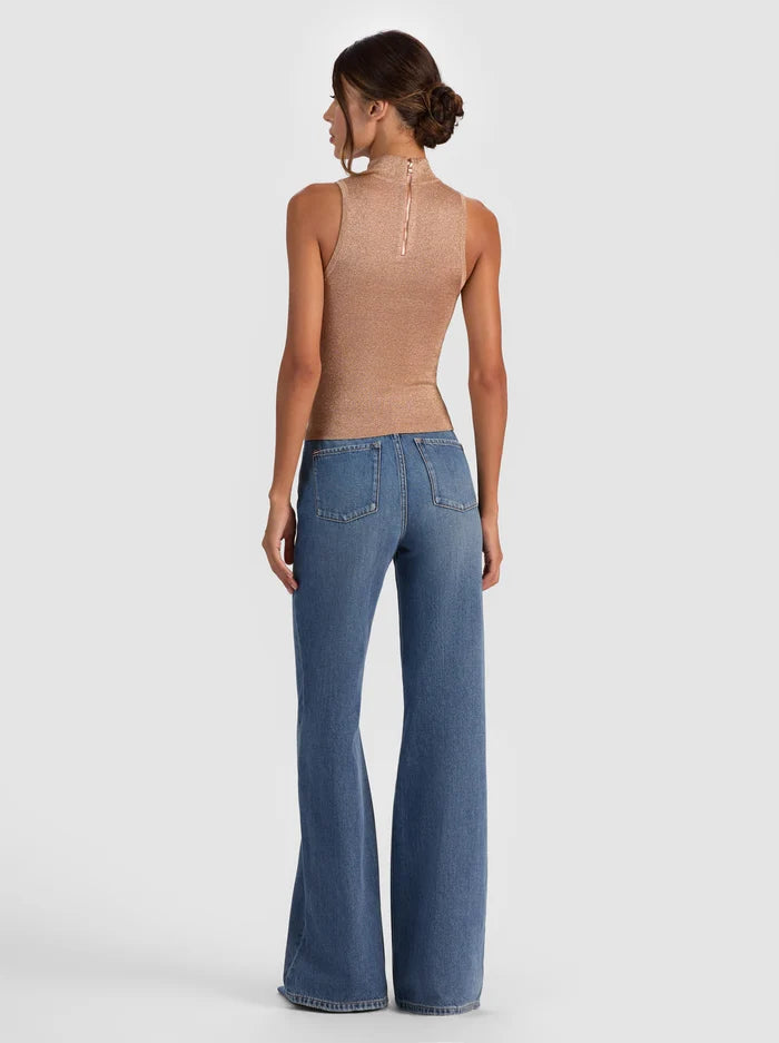 Alice + Olivia - Darcey Metallic Tank - Gold