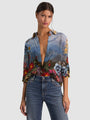 Alice + Olivia - Willa Silk Blouse - Alpine Dawn
