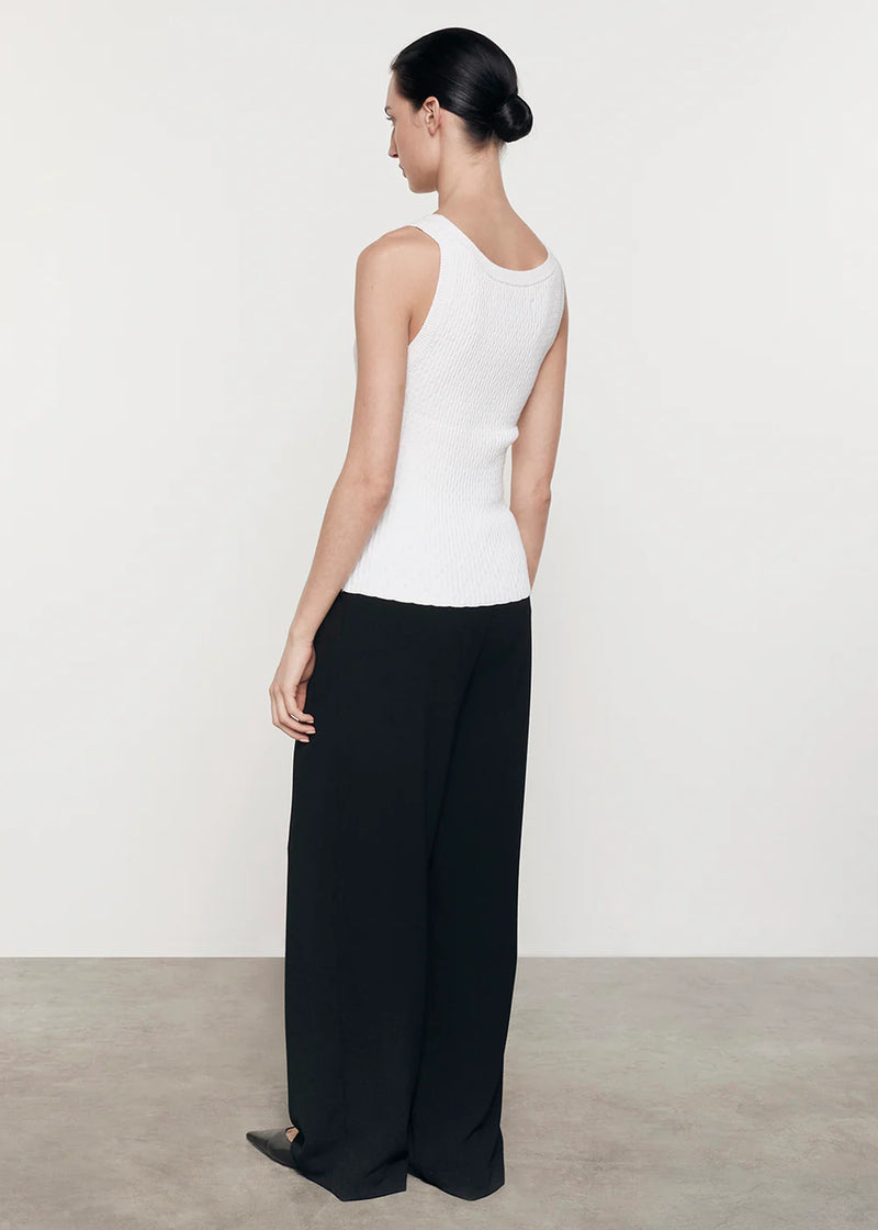 Enza Costa - Cashmere Cotton Pointelle Knit Tank - Multiple Colors