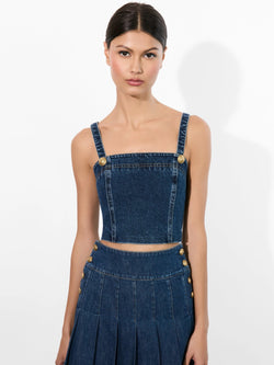 Alice + Olivia - Sue Denim Bustier - Love Train