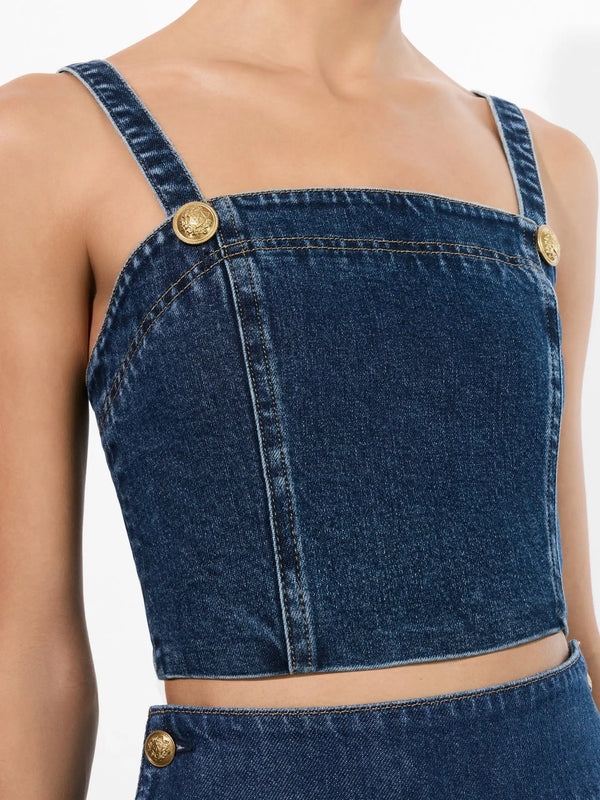 Alice + Olivia - Sue Denim Bustier - Love Train