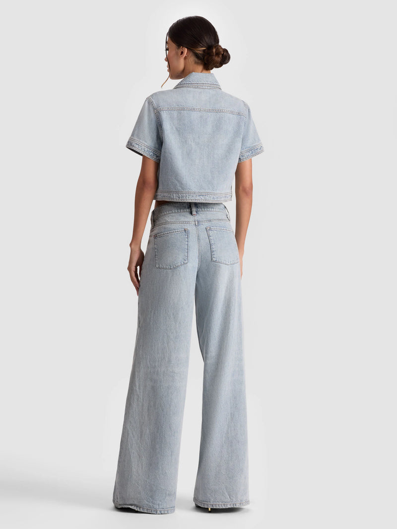 Alice + Olivia - Tesha Denim Top - Rockstar Blue