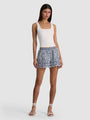 Alice + Olivia - Kenley Eyelet Denim Short - Sierra Light Blue