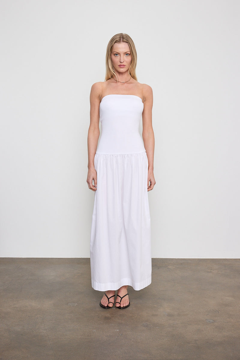cotton bandeau dress Enza Costa - Dress_Length:Midi DIY beach dress sewing Material:59%Polyamide, 29%Viscose, 12%Elastane,
