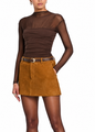 SER.O.YA - Leigh Mesh Top - Espresso