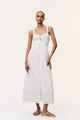 Loveshackfancy - Cerys Embroidered Cotton Maxi Dress - Optic White