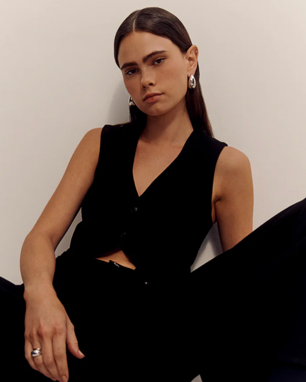 Citizens of Humanity - Jasmin Long Vest - Black