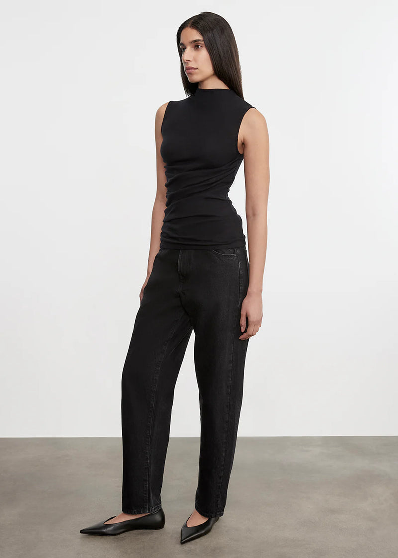 Enza Costa - Cashmere Sleeveless Twist Top - Black