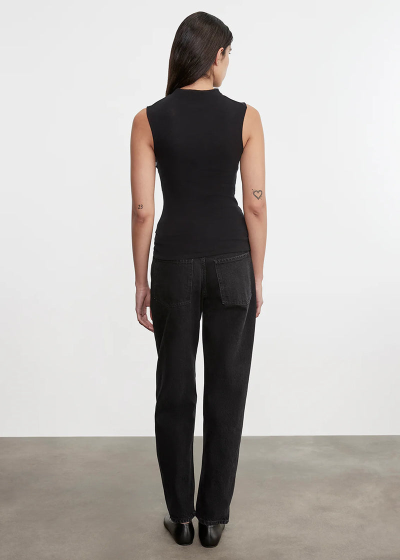 Enza Costa - Cashmere Sleeveless Twist Top - Black