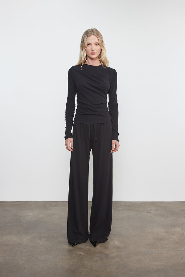 Cashmere Jersey Easy Drawcord Pant
