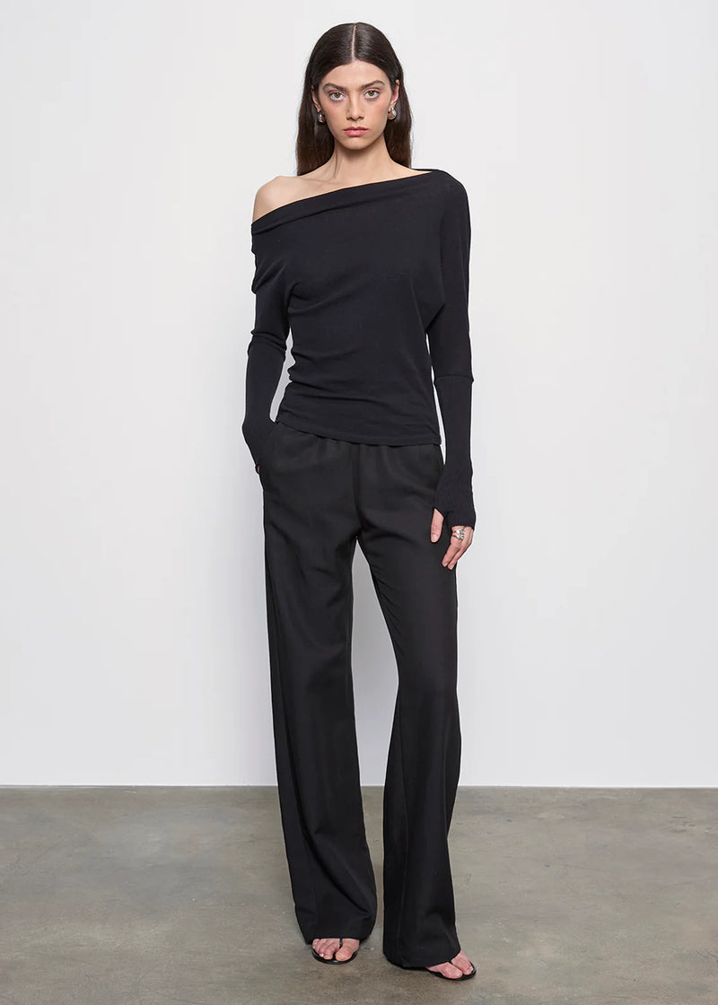 Enza Costa - Twill Everywhere Pant - Black