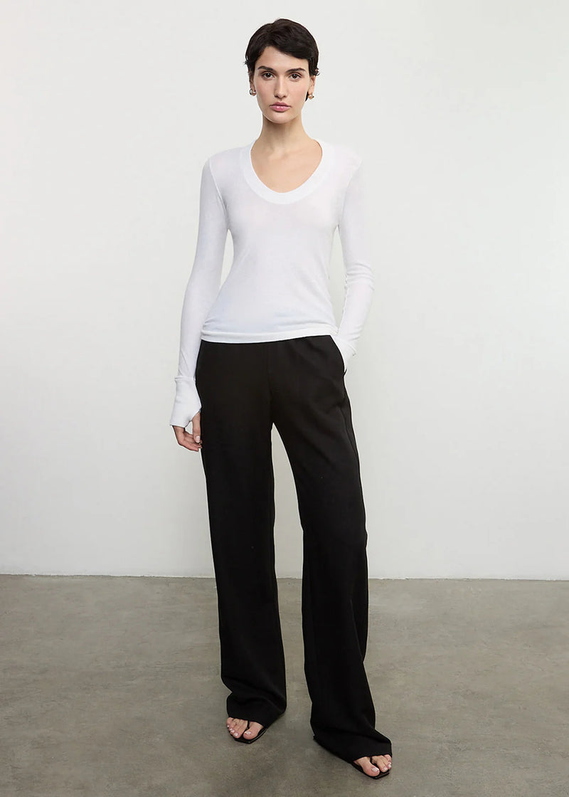 Enza Costa - Cashmere Easy Cuffed U - White