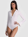 Alice + Olivia - Freya Button Down Bodysuit - Off White