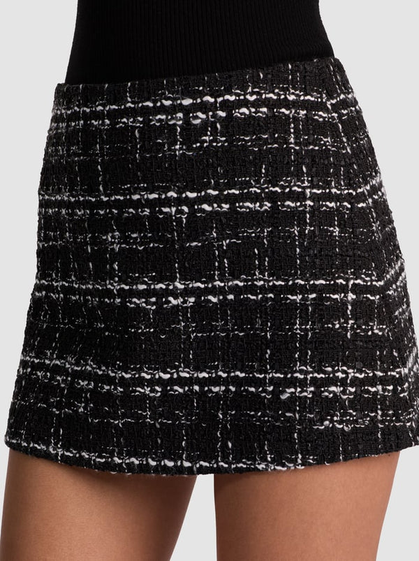 Alice + Olivia - Mace Mini Skort - Black/Off White