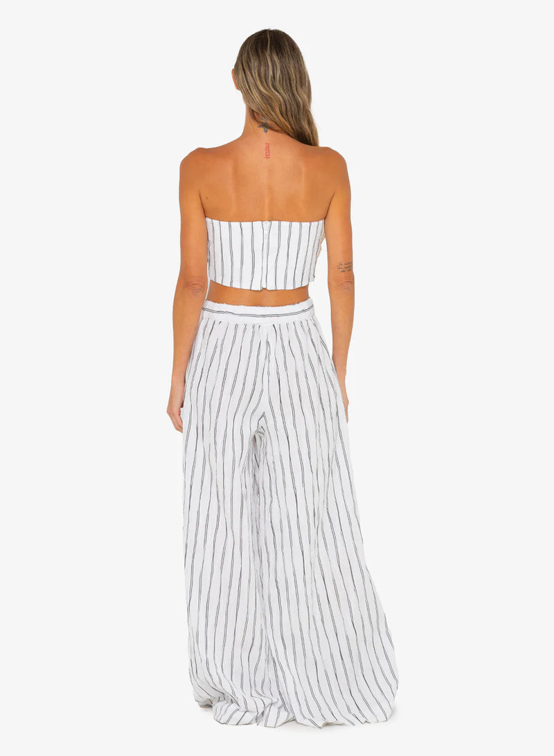 Just Bee Queen - Harper Pant - B/W Stripe