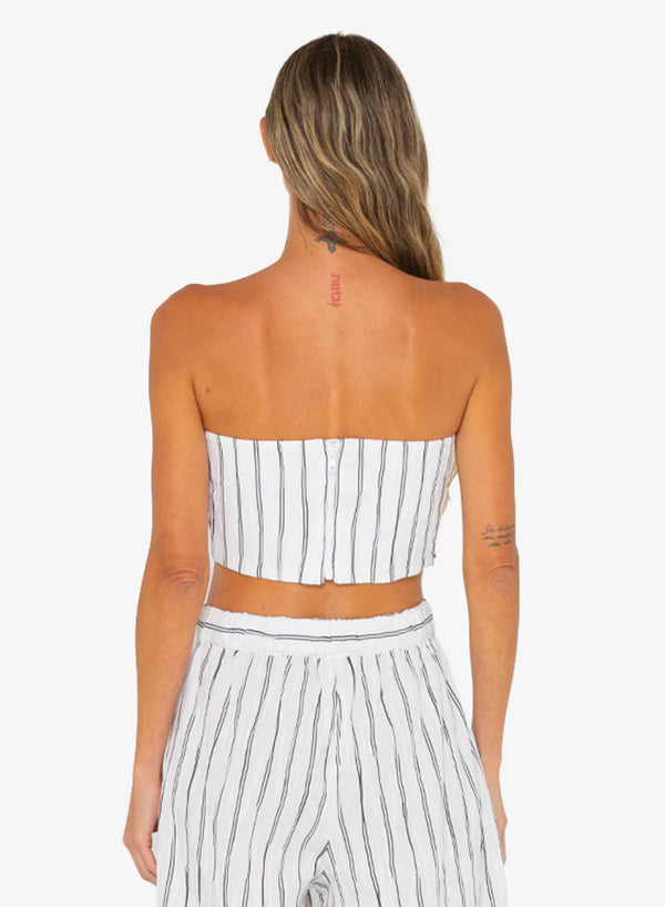 Just Bee Queen - Clementine Top - B/W Stripe